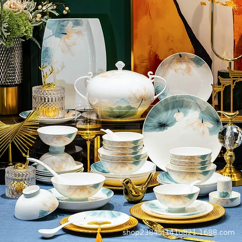 Porcelain High-Footed Bowl tableware view 4