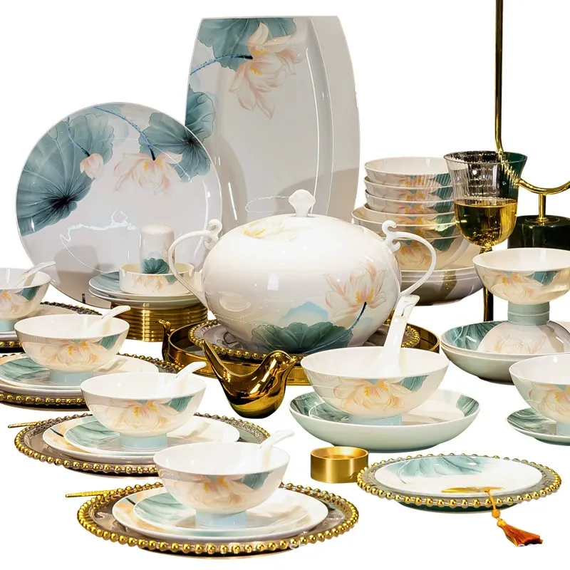 Porcelain High-Footed Bowl tableware view 5