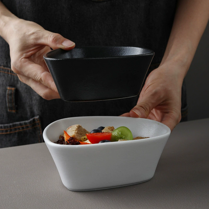 Nordic Ceramic Salad Bowl tableware view 3