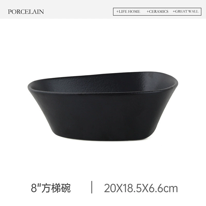 Nordic Ceramic Salad Bowl tableware view 9