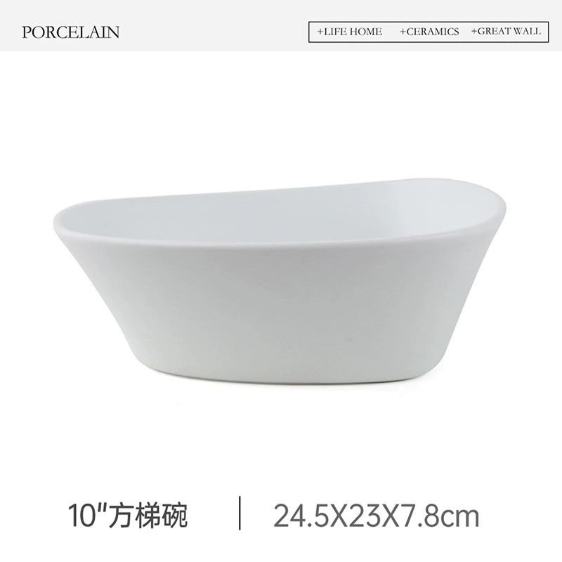 Nordic Ceramic Salad Bowl tableware view 10