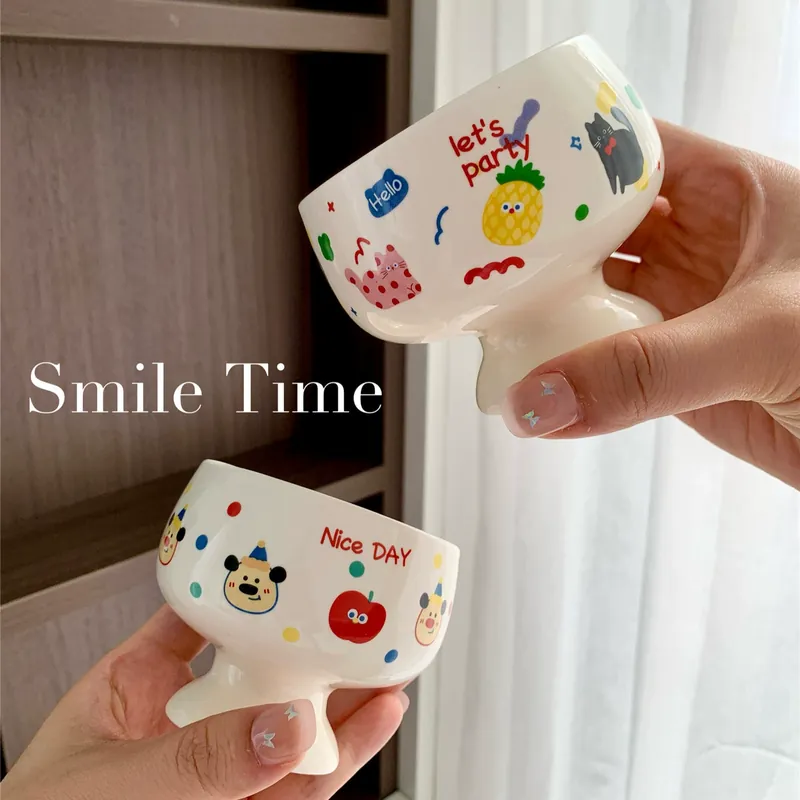 Ceramic Dessert Cup with Handle