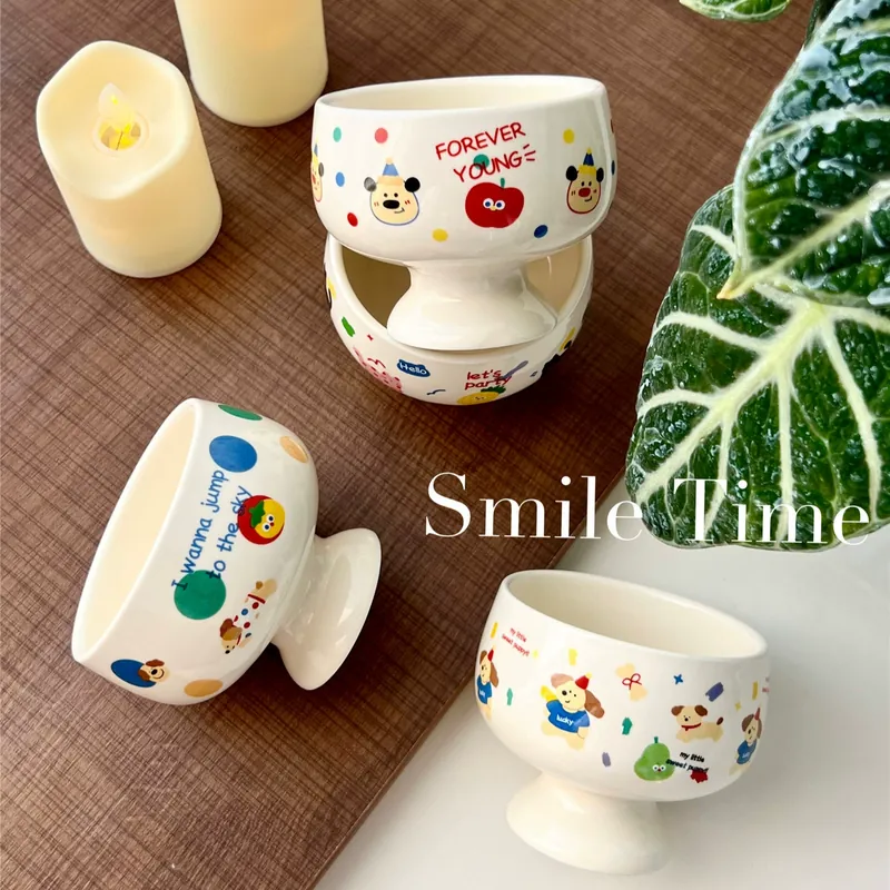 Tasse à dessert en céramique avec anse tableware view 4