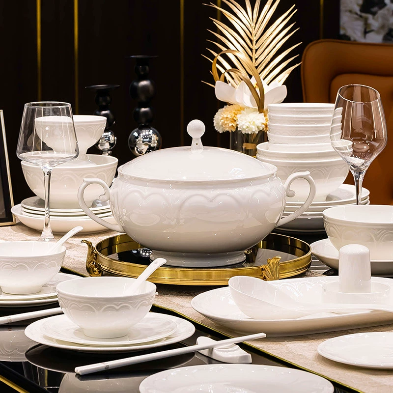 Porcelain Soup Bowl tableware view 3
