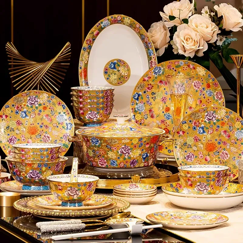 طبق تقديم من البورسلين العظمي tableware view 3
