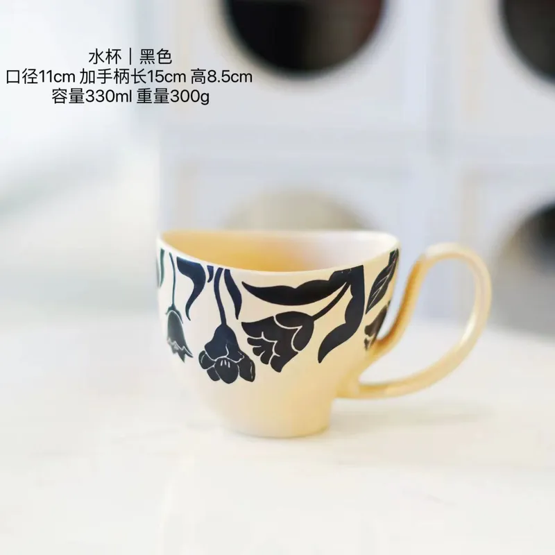 طقم وعاء وطبق من البورسلين بتصميم عتيق tableware view 8