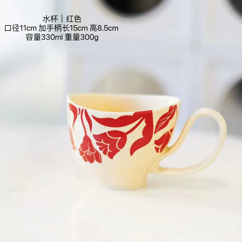 طقم وعاء وطبق من البورسلين بتصميم عتيق tableware view 9
