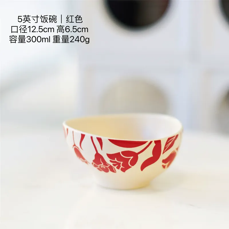 طقم وعاء وطبق من البورسلين بتصميم عتيق tableware view 11