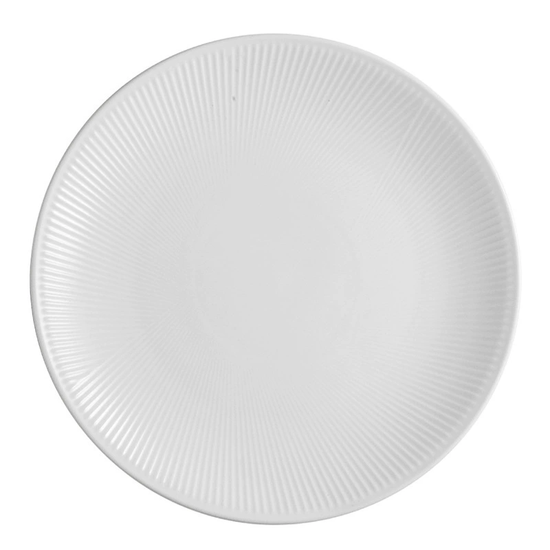 白レリーフセラミック食器セット tableware view 5
