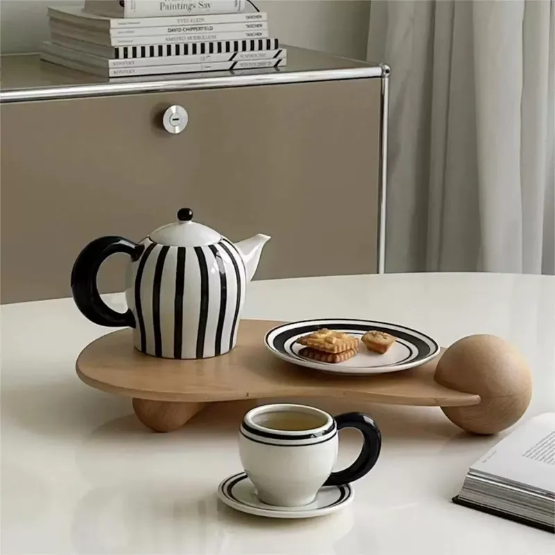 Ceramic Tea Set with Vintage Design tableware view 2