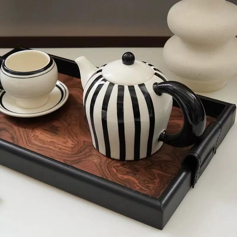 Ceramic Tea Set with Vintage Design tableware view 3