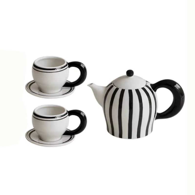 Ceramic Tea Set with Vintage Design tableware view 6