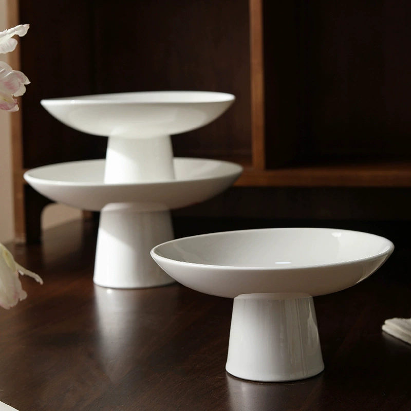 High-Foot Ceramic Fruit Bowl