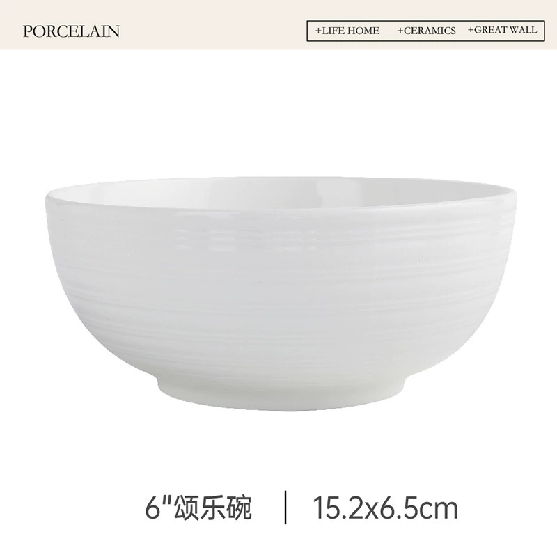 Relief Ceramic Rice Bowl tableware view 8