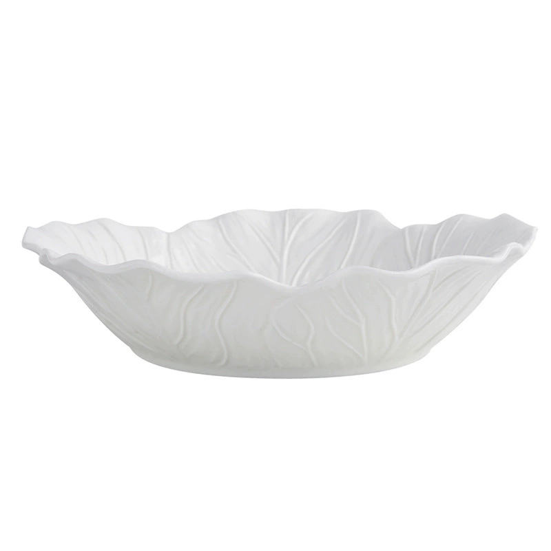 Flower Relief Ceramic Soup Plate tableware view 5