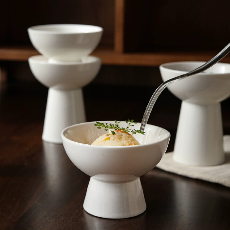 High-Foot Ceramic Snack Bowl