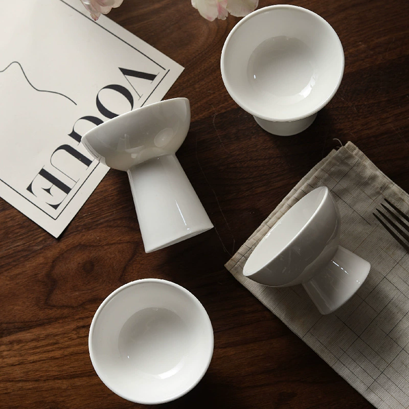 High-Foot Ceramic Snack Bowl tableware view 4