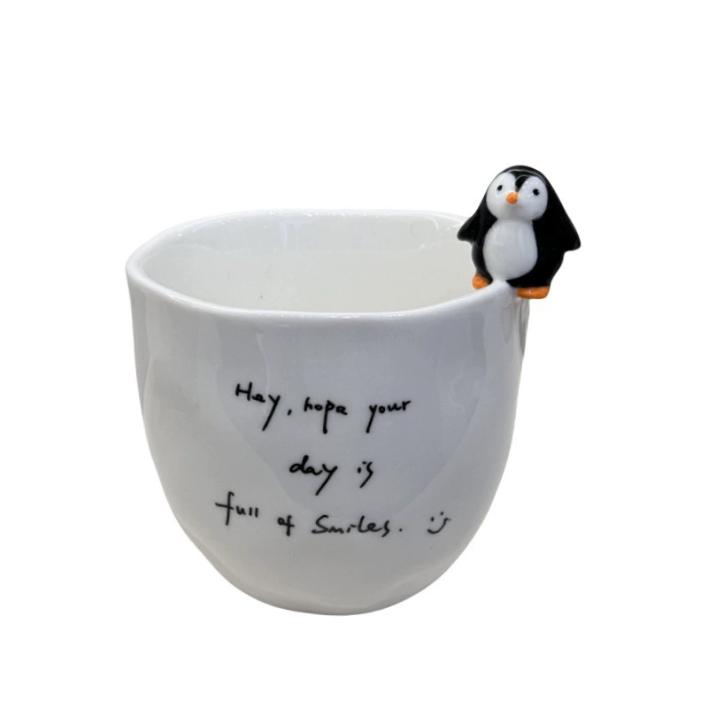 Caneca de cerâmica com design de animal tableware view 5