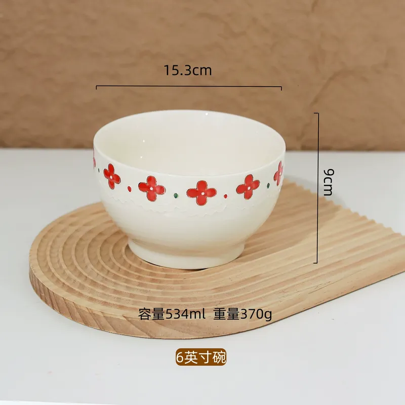 طقم أدوات مائدة من البورسلين بتصميم مرسوم يدويًا tableware view 7