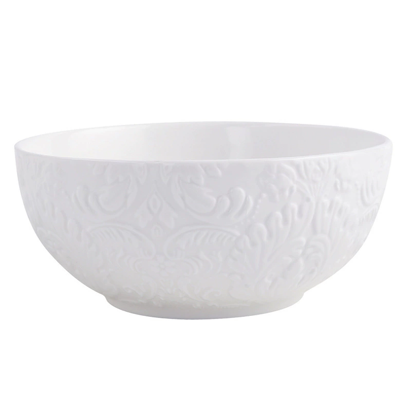 Conjunto de louça de cerâmica com relevo europeu tableware view 5