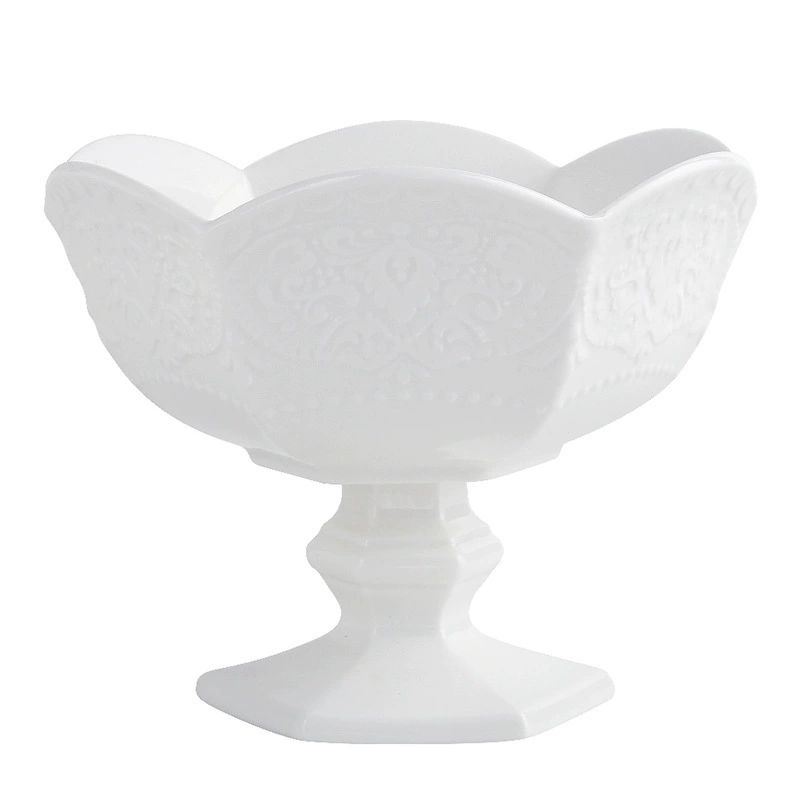 프렌치 릴리프 굽다리 세라믹 디저트 볼 tableware view 5