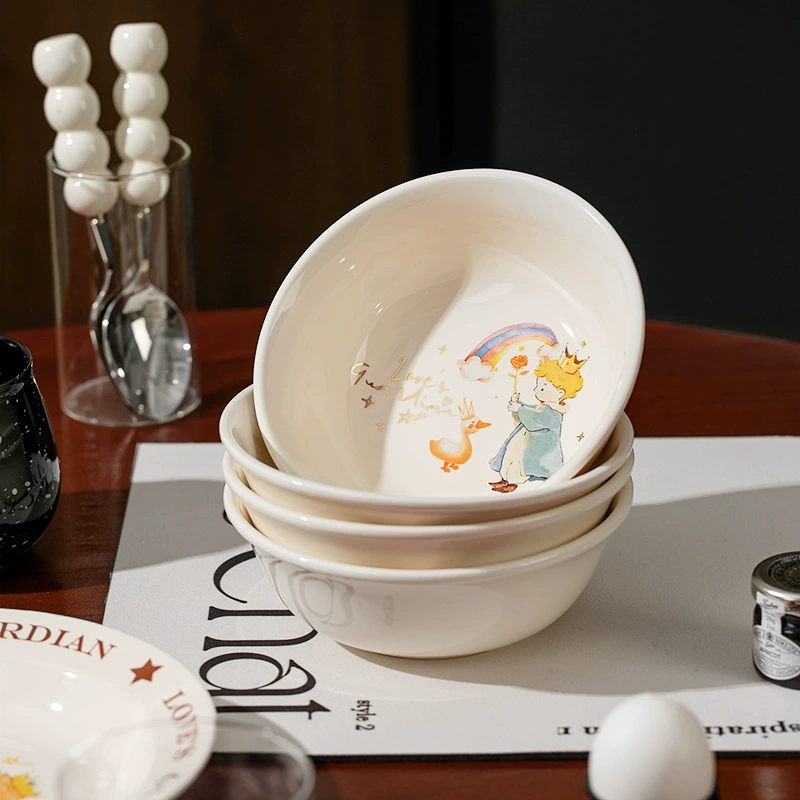 وعاء شوفان من البورسلين بتصميم كرتوني tableware view 2