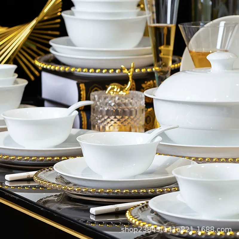 Porcelain Dinnerware Set tableware view 2