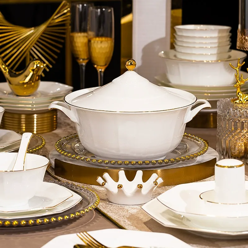 Bone China Dinnerware Set tableware view 3