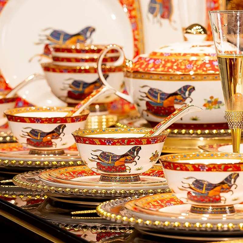 Bone China Dinner Plate tableware view 3