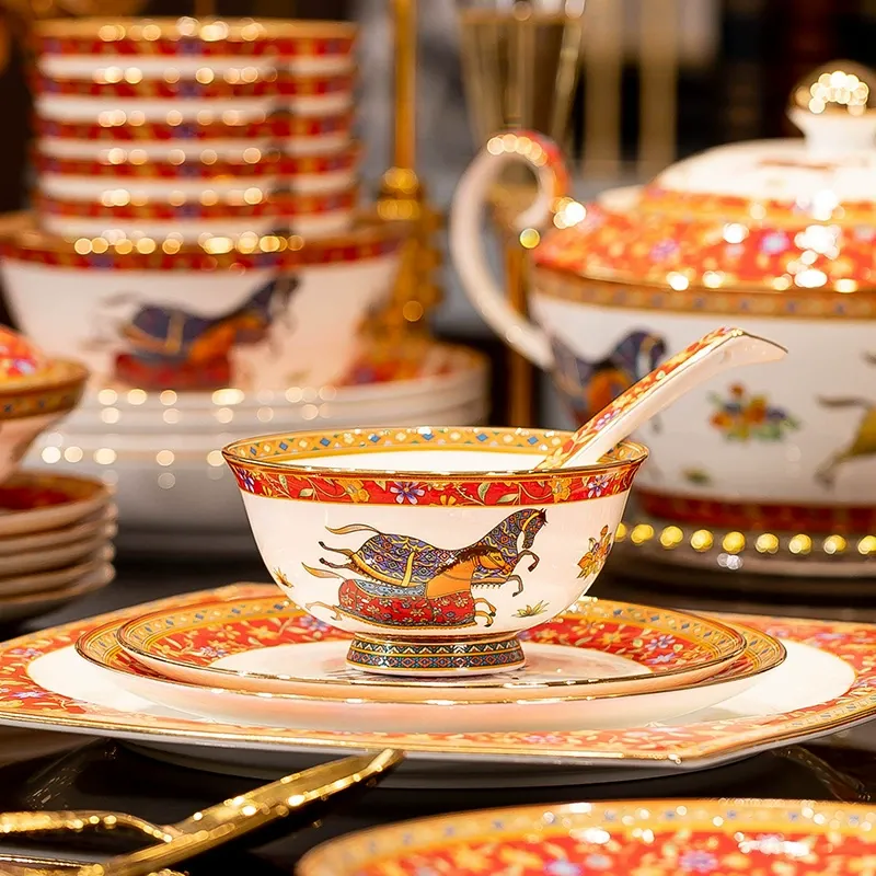 Bone China Dinnerware Set tableware view 2