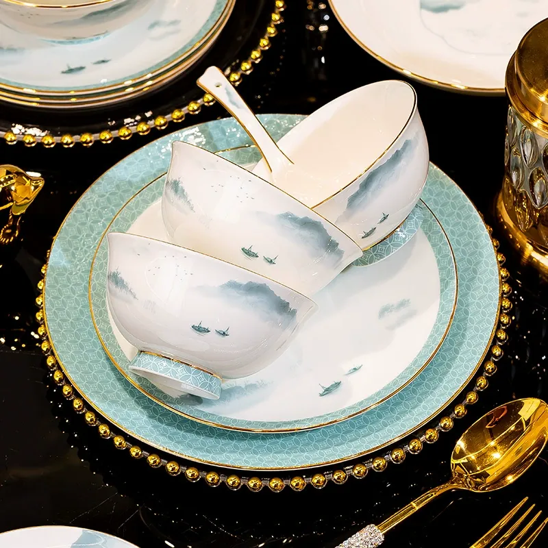 Bone China Dinnerware Set tableware view 2
