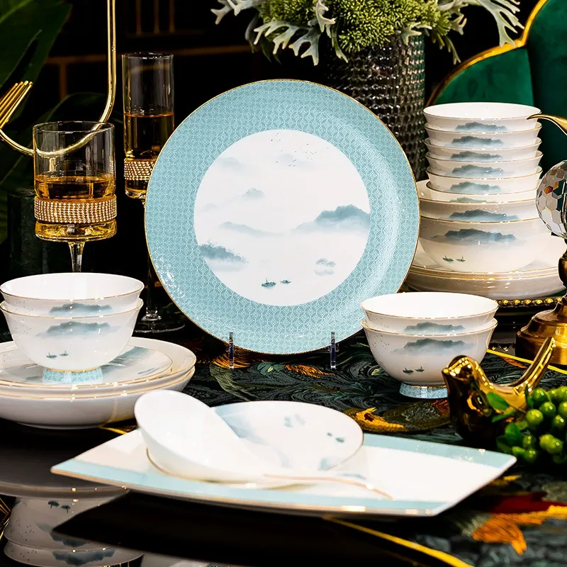 Bone China Dinnerware Set tableware view 3