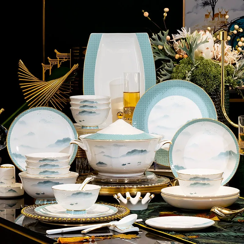 Bone China Dinnerware Set tableware view 4