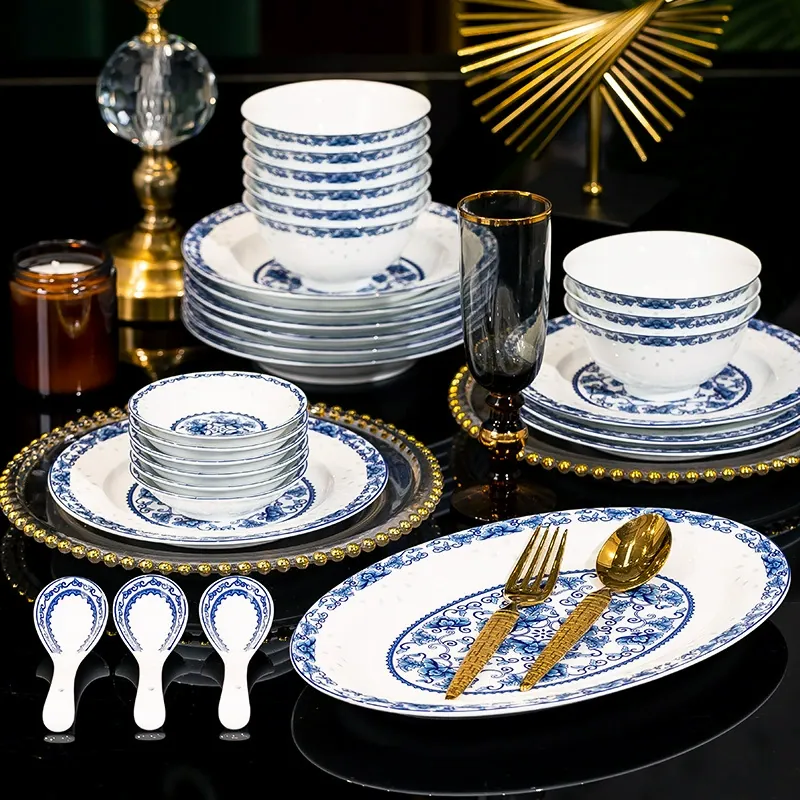 Porcelain Dinnerware Set tableware view 2