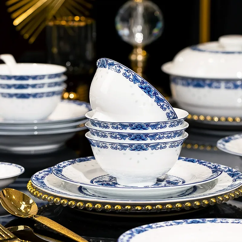 Porcelain Dinnerware Set tableware view 3