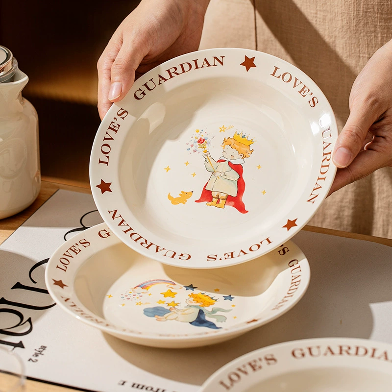 Porcelain Soup Plate 8 Inch with Cartoon Design tableware view 2