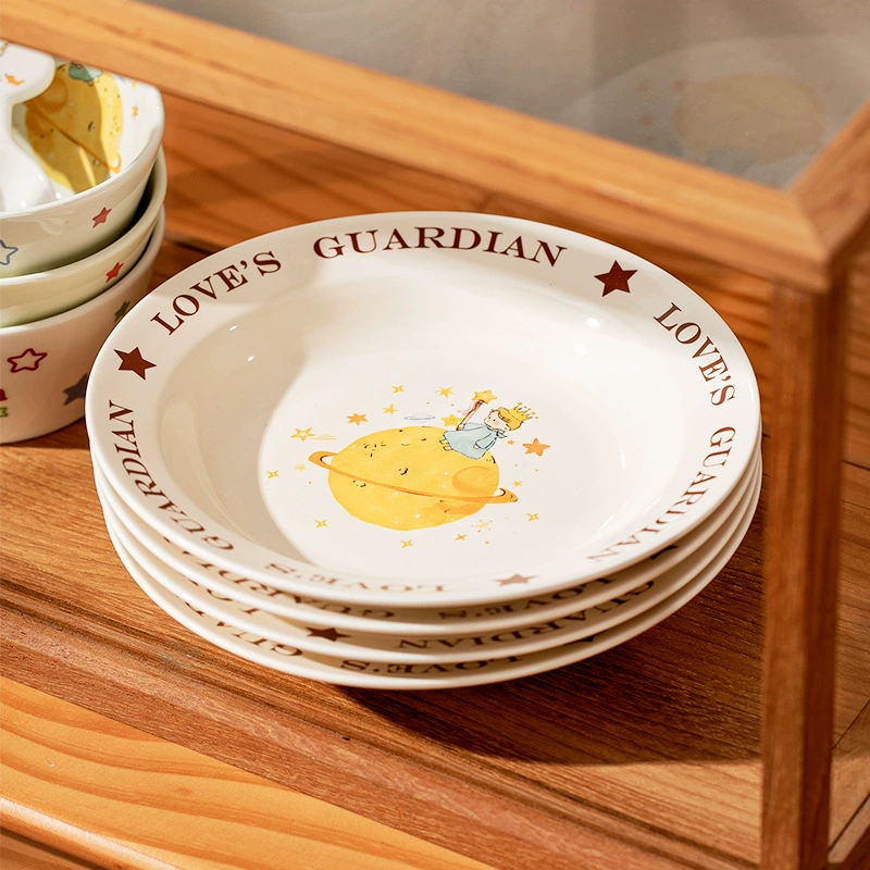 Porcelain Soup Plate 8 Inch with Cartoon Design tableware view 3