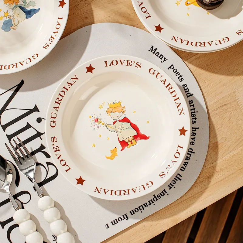 Porcelain Soup Plate 8 Inch with Cartoon Design tableware view 4