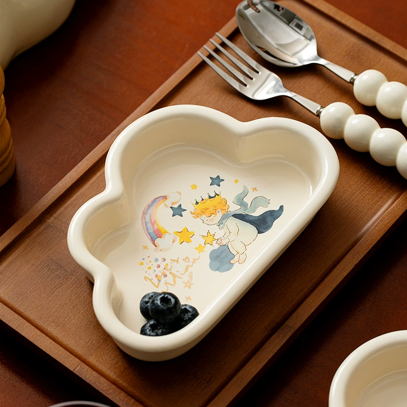 طبق سيراميك بتصميم كرتوني tableware view 2