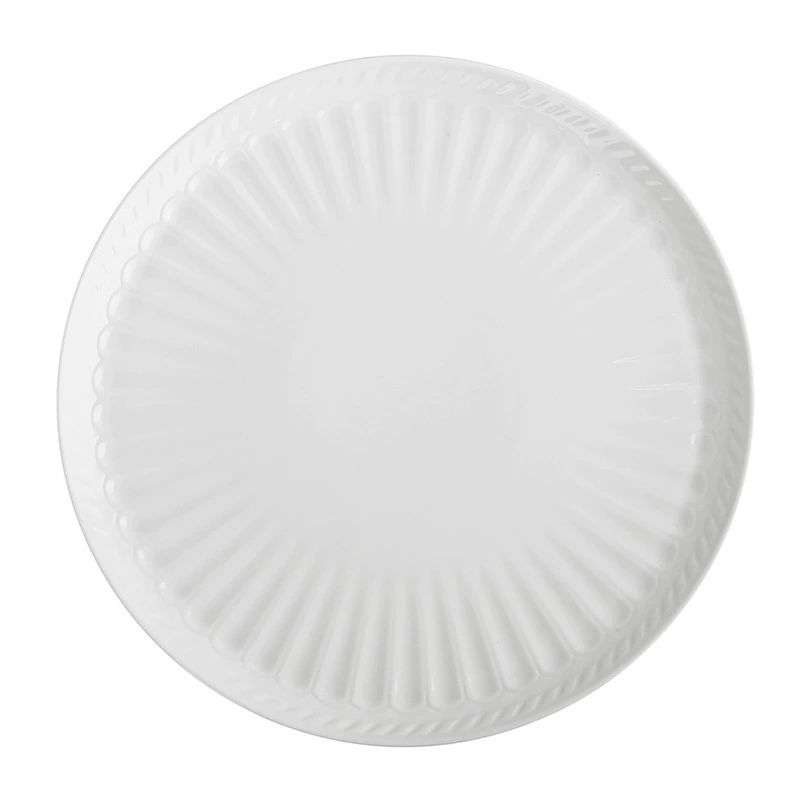 로만 릴리프 화이트 세라믹 피자 접시 tableware view 5