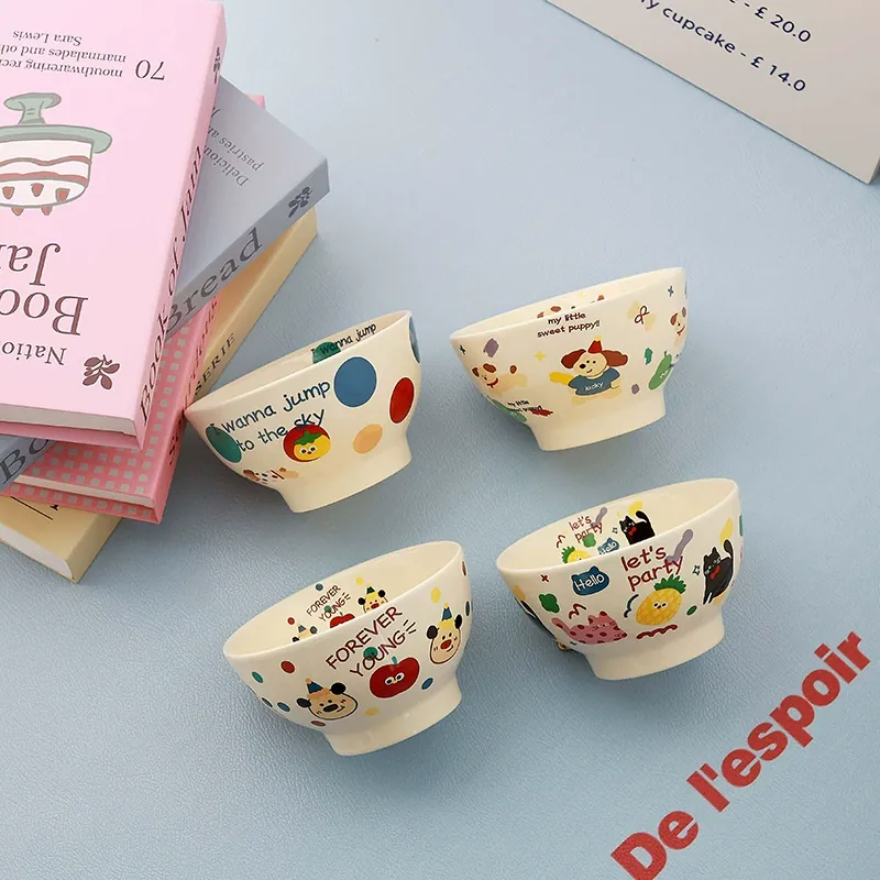 Bol à dessert en céramique avec motif animal tableware view 4