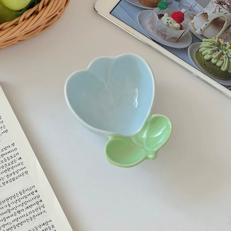 Plato de salsa de cerámica tulipán tableware view 8