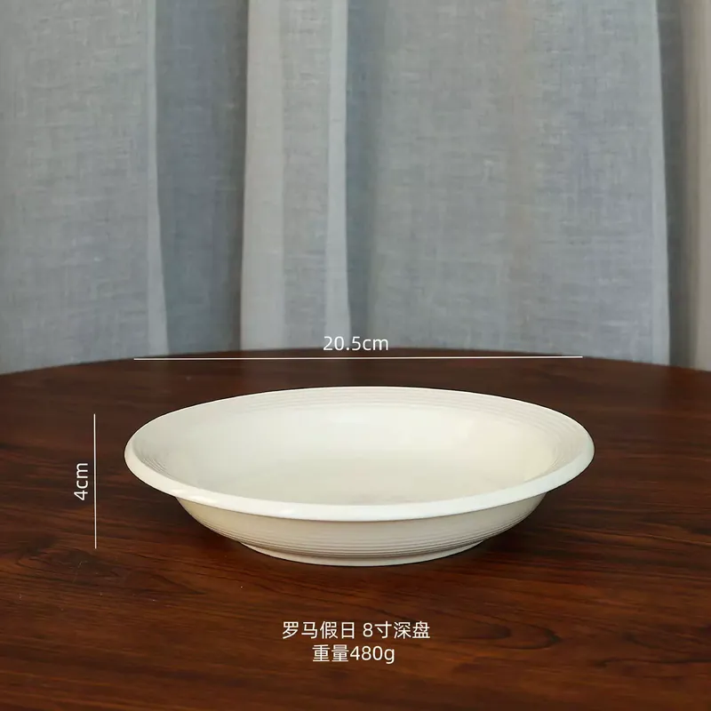 Фарфоровый обеденный набор в кремовом стиле tableware view 11