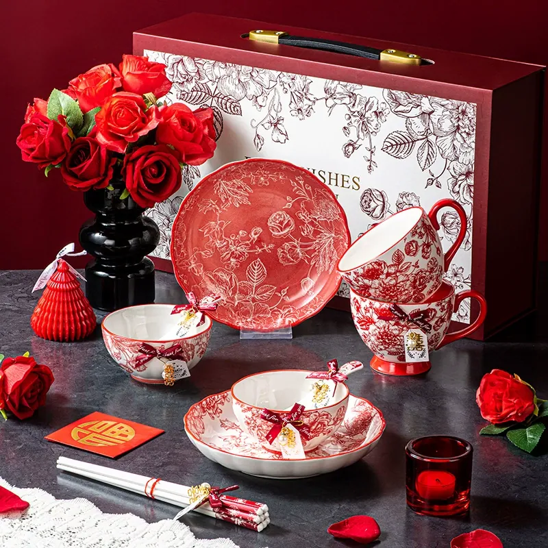 طقم أواني خزفية صيني كهدية tableware view 2