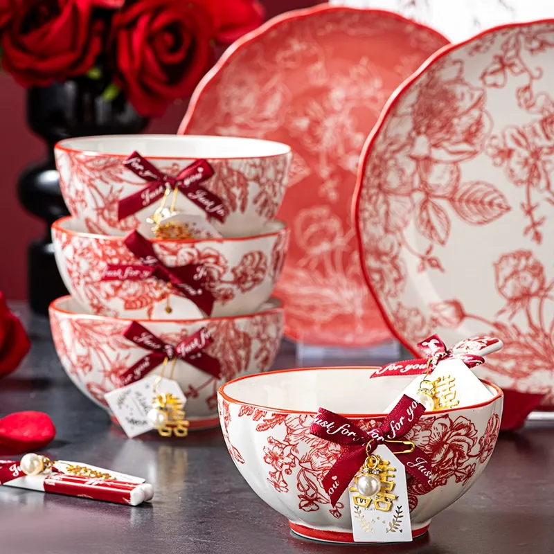 طقم أواني خزفية صيني كهدية tableware view 3