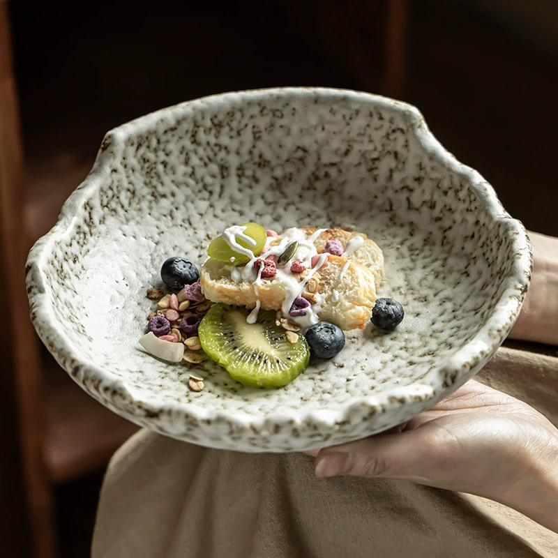 Stone Texture Ceramic Bowl tableware view 3