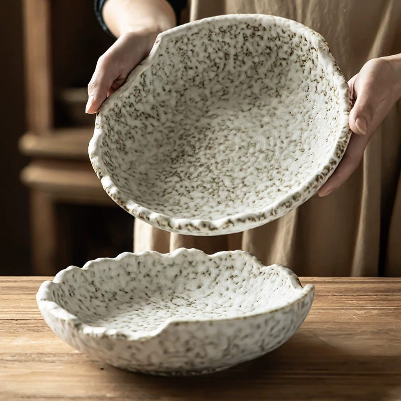 Stone Texture Ceramic Bowl tableware view 4