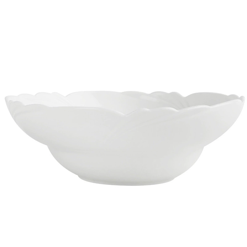 Petal-Shaped Porcelain Soup Bowl tableware view 5