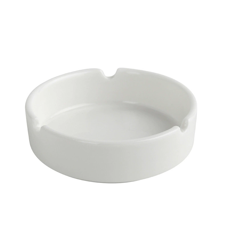 White Porcelain Round Ashtray tableware view 5