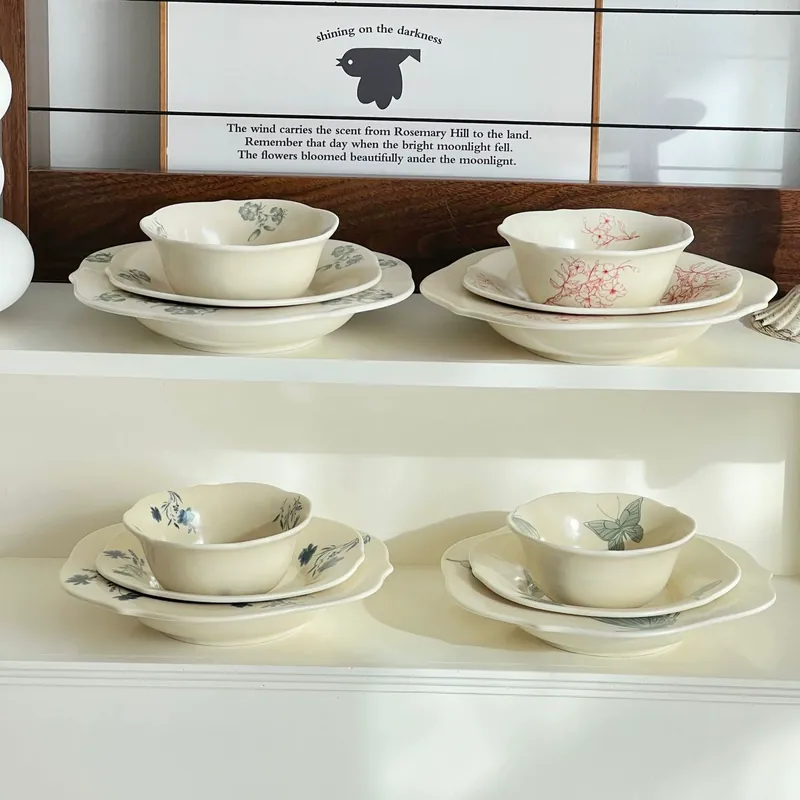 Vintage Ceramic Rice Bowl tableware view 3